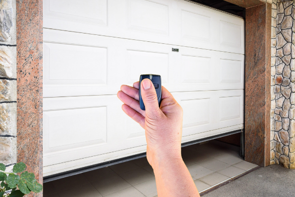 garage door opener with a garage door in the background